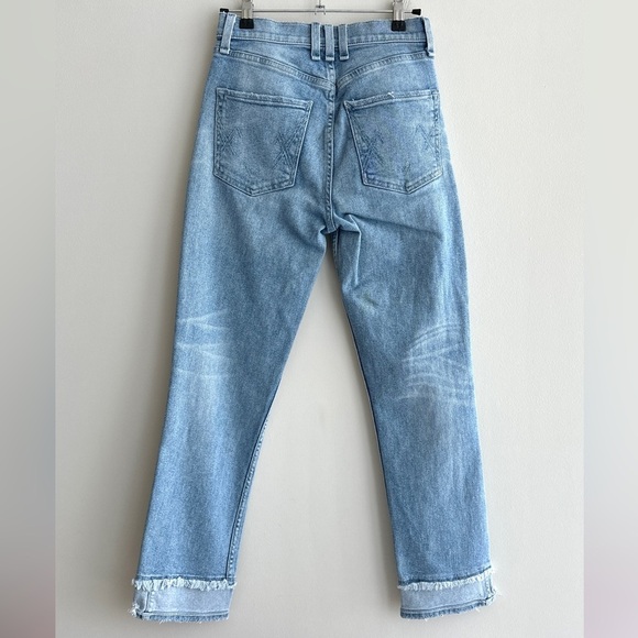 McGuire Denim Vintage Slim Raw Hem Light Wash Jeans, Size 25 - Picture 10 of 16